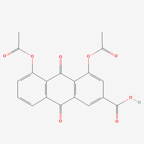 13739-02-1 1,8-Diacetoxy-3-carboxyanthraquinone ；Diacerein chemical structure