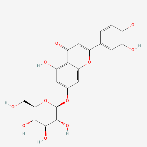 20126-59-4 Diosmetin-7-O-β-D-glucopyranoside chemical structure