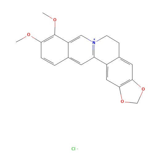 633-65-8 Berberine hydrochloride chemical structure