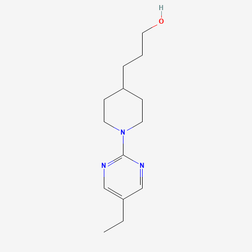 1046815-82-0 3-(1-(5-ethylpyrimidin-2-yl)piperidin-4-yl)propan-1-ol chemical structure