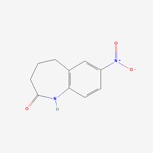 22246-45-3 7-nitro-1,3,4,5-tetrahydro-1-benzazepin-2-one chemical structure