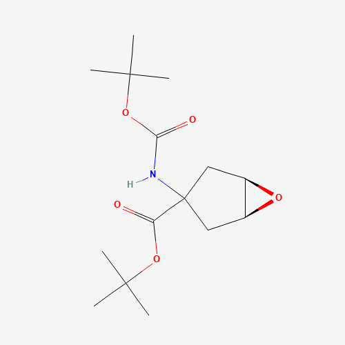 635318-02-4 (1R,3S,5S)-TERT-BUTYL 3-((TERT-BUTOXYCARBONYL)AMINO)-6-OXABICYCLO[3.1.0]HEXANE-3-CARBOXYLATE chemical structure