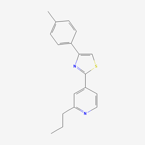 125256-00-0 4-(4-methylphenyl)-2-(2-propylpyridin-4-yl)-1,3-thiazole chemical structure
