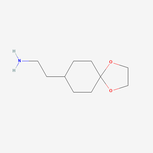 124499-34-9 2-(1,4-DIOXA-SPIRO[4.5]DEC-8-YL)-ETHYLAMINE chemical structure