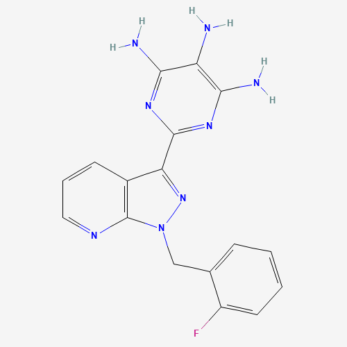 428854-24-4 2-[1-(2-Fluorobenzyl)-1H-pyrazolo[3,4-b]pyridin-3-yl]pyriMidine-4,5,6-triaMine chemical structure