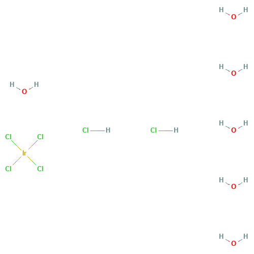 16941-92-7 Hexachloroiridic acid hexahydrate chemical structure