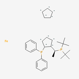 277306-29-3 (S)-1-[(R)-2-(Diphenylphosphino)ferrocenyl]-ethyldi-tert.-butylphosphine chemical structure