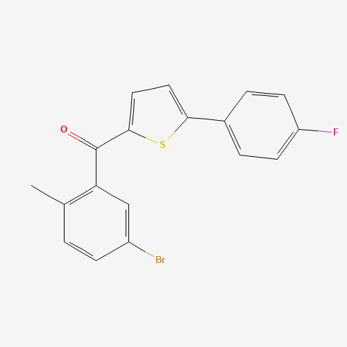 1132832-75-7 (5-Bromo-2-methylphenyl)(5-(4-fluorophenyl)thiophen-2-yl)methanone chemical structure