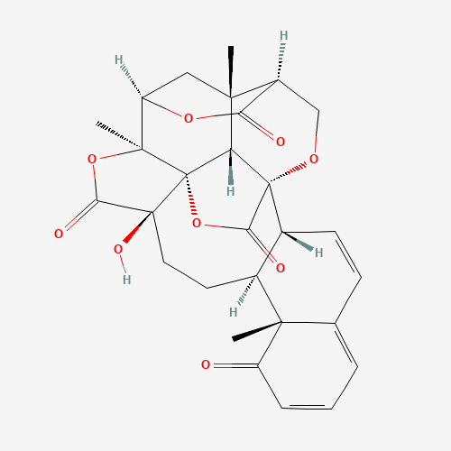 134461-76-0 (1R,2S,5S,8S,9R,17R,18S,21S,24R,26S,27S)-5-hydroxy-2,9,26-trimethyl-3,19,23,28-tetraoxaoctacyclo[16.9.2.01,5.02,24.08,17.09,14.018,27.021,26]nonacosa-11,13,15-triene-4,10,22,29-tetrone chemical structure