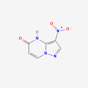 1919868-75-9 3-Nitropyrazolo[1,5-a]pyrimidin-5(4H)-one chemical structure
