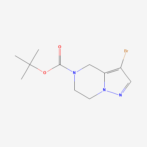 1196154-25-2 Tert-butyl 3-bromo-6,7-dihydropyrazolo[1,5-A]pyrazine-5(4H)-carboxylate chemical structure