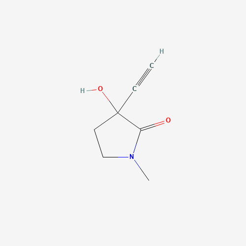 1202769-93-4 3-Ethynyl-3-hydroxy-1-methylpyrrolidin-2-one chemical structure