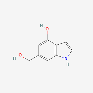 61545-38-8 6-(Hydroxymethyl)-1H-indol-4-ol chemical structure