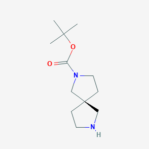 2306252-57-1 tert-Butyl (S)-2,7-diazaspiro[4.4]nonane-2-carboxylate chemical structure