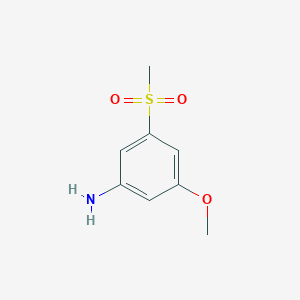 62606-02-4 3-Methoxy-5-(methylsulfonyl)aniline chemical structure