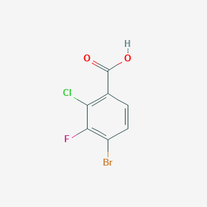 1807036-03-8 4-Bromo-2-chloro-3-fluorobenzoic acid chemical structure