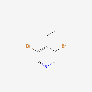 125419-80-9 3,5-Dibromo-4-ethylpyridine chemical structure