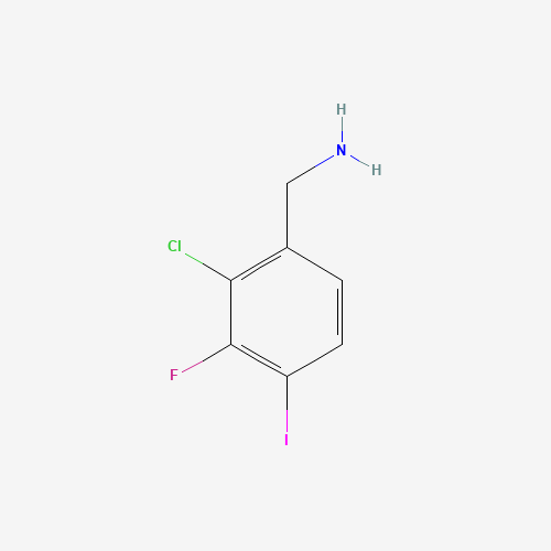 2246363-11-9 (2-Chloro-3-fluoro-4-iodophenyl)methanamine chemical structure