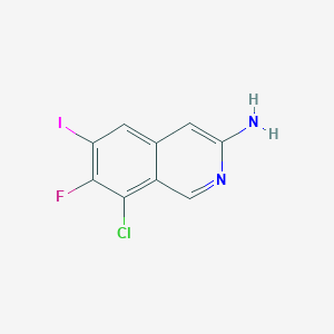 2246363-09-5 8-Chloro-7-fluoro-6-iodoisoquinolin-3-amine chemical structure