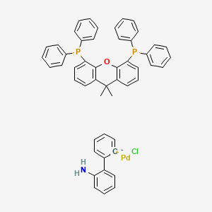1375325-77-1 Chloro[(4,5-bis(diphenylphosphino)-9,9-dimethyl xanthene)-2-(2-amino-1,1-biphenyl)]palladium(II) chemical structure