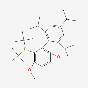 1160861-53-9 Di-tert-butyl(2',4',6'-triisopropyl-3,6-dimethoxy-[1,1'-biphenyl]-2-yl)phosphine chemical structure