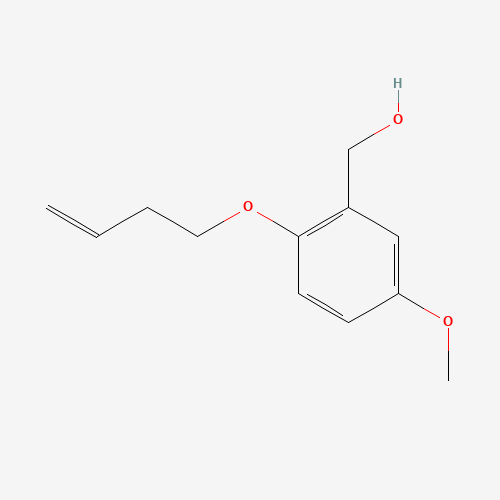 1342164-89-9 (2-(But-3-en-1-yloxy)-5-methoxyphenyl)methanol chemical structure