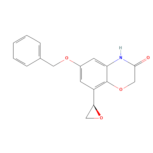 869478-12-6 (R)-6-(benzyloxy)-8-(oxiran-2-yl)-2H-benzo[b][1,4]oxazin-3(4H)-one chemical structure
