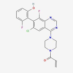 1698055-85-4 (S)-1-(4-(6-chloro-8-fluoro-7-(2-fluoro-6-hydroxyphenyl)quinazolin-4-yl)piperazin-1-yl)prop-2-en-1-one chemical structure