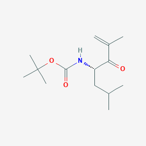 247068-81-1 (S)-tert-butyl (2,6-dimethyl-3-oxohept-1-en-4-yl)carbamate chemical structure