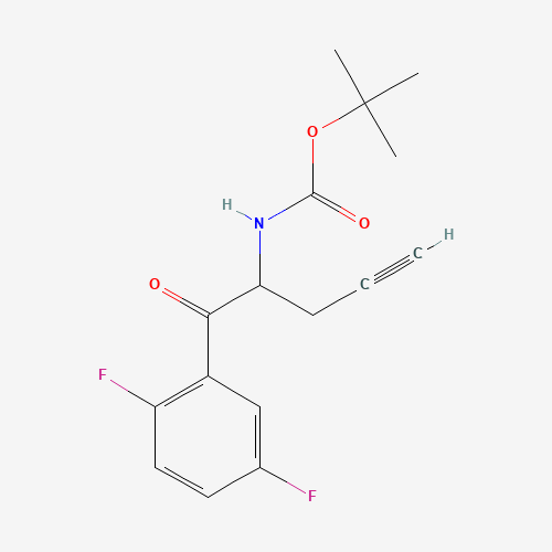 1172623-96-9 tert-Butyl (1-(2,5-difluorophenyl)-1-oxopent-4-yn-2-yl)carbamate chemical structure