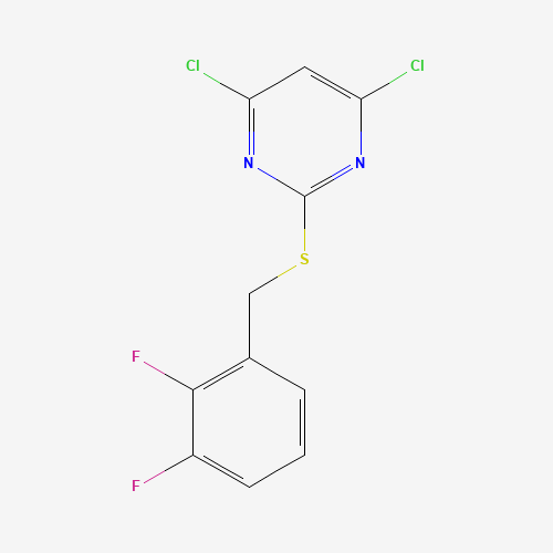 654073-29-7 4,6-Dichloro-2-((2,3-difluorobenzyl)thio)pyrimidine chemical structure