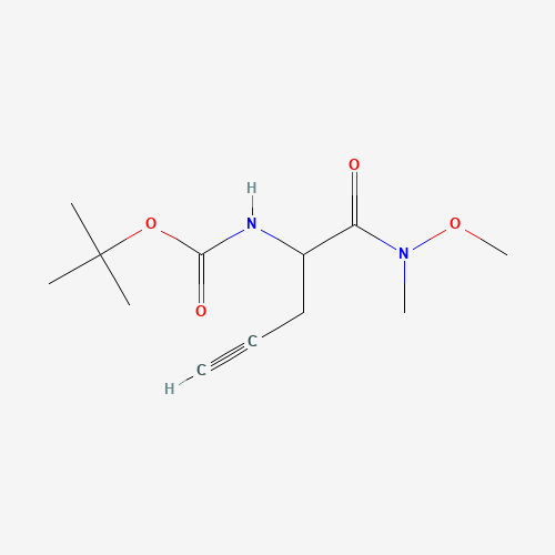 1172623-95-8 Tert-butyl (1-(methoxy(methyl)amino)-1-oxopent-4-yn-2-yl)carbamate chemical structure