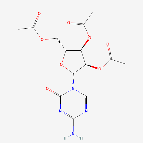10302-78-0 (2R,3R,4R,5R)-2-(Acetoxymethyl)-5-(4-amino-2-oxo-1,3,5-triazin-1(2H)-yl)tetrahydrofuran-3,4-diyl diacetate chemical structure