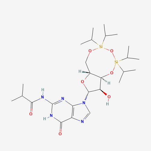 87865-78-9 N-Isobutyryl-3'-O,5'-O-[oxybis(diisopropylsilanediyl)]guanosine chemical structure