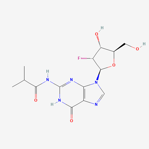 80681-25-0 N-(9-((2R,3R,4R,5R)-3-fluoro-4-hydroxy-5-(hydroxymethyl)tetrahydrofuran-2-yl)-6-oxo-6,9-dihydro-1H-purin-2-yl)isobutyramide chemical structure