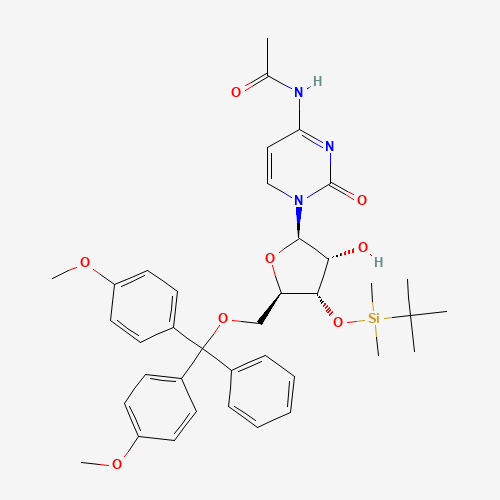 123956-65-0 N-(1-((2R,3R,4S,5R)-5-((Bis(4-methoxyphenyl)(phenyl)methoxy)methyl)-4-((tert-butyldimethylsilyl)oxy)-3-hydroxytetrahydrofuran-2-yl)-2-oxo-1,2-dihydropyrimidin-4-yl)acetamide chemical structure